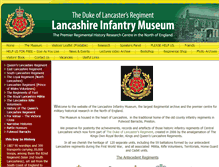 Tablet Screenshot of lancashireinfantrymuseum.org.uk